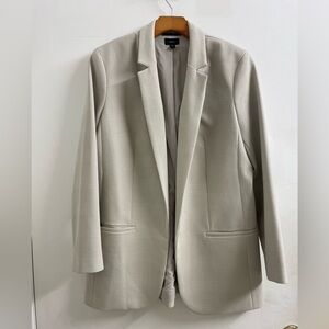 Express Beige Textured Blazer
